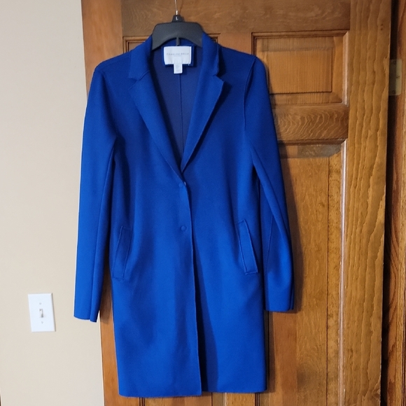 Elegant Blue Women's Coat - Picture 1 of 7